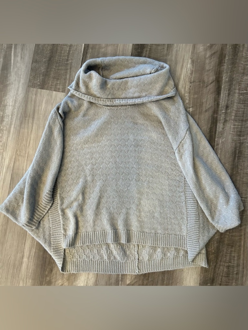 The Limited Light Gray Cowl Neck Pullover Sweater